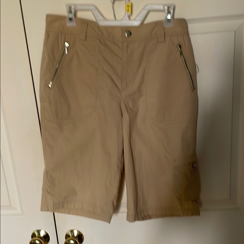Ralph Lauren active khaki cargo shorts, size 10